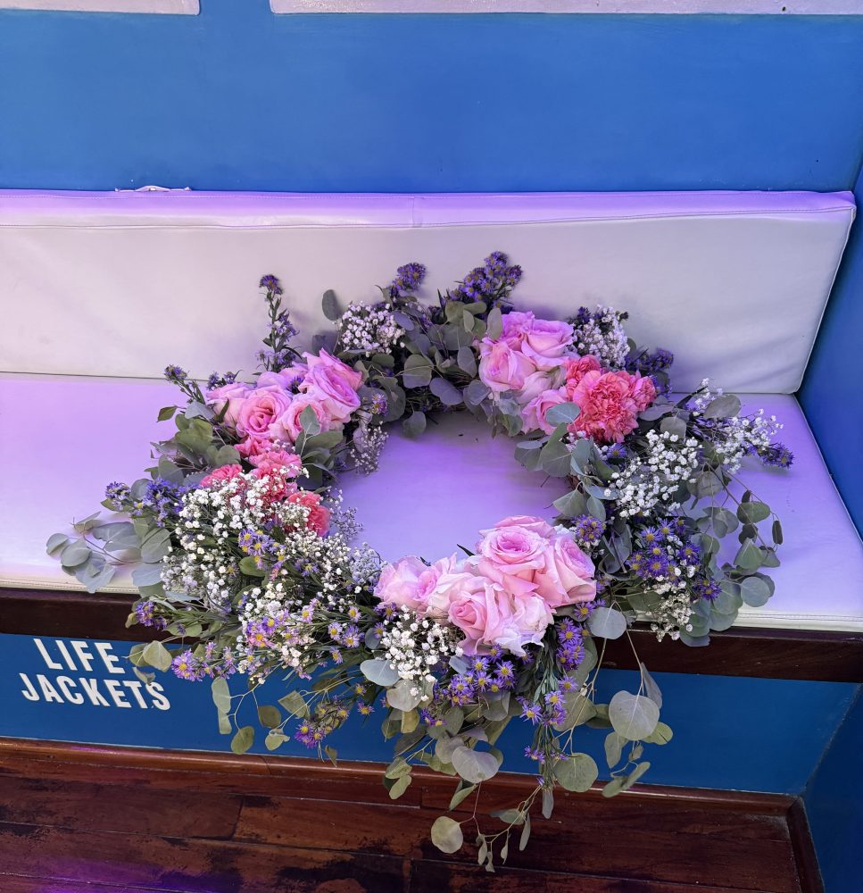 Burial at sea biodegradable wreath